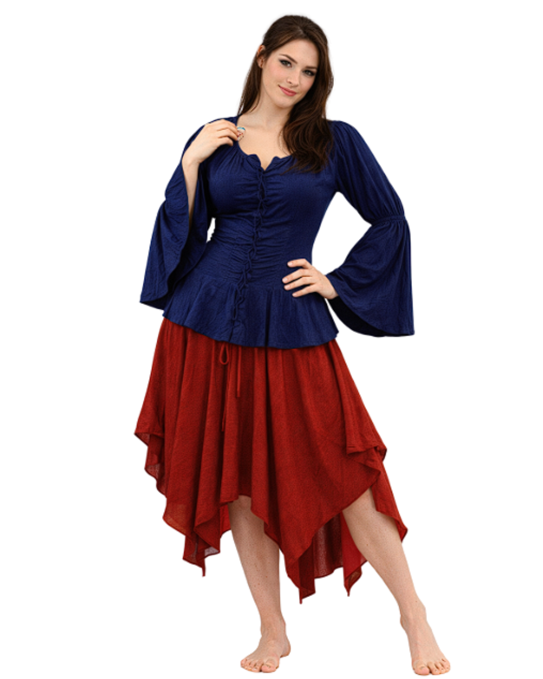 Corsair Bell Sleeve Top for renaissance costume vendor catalogue